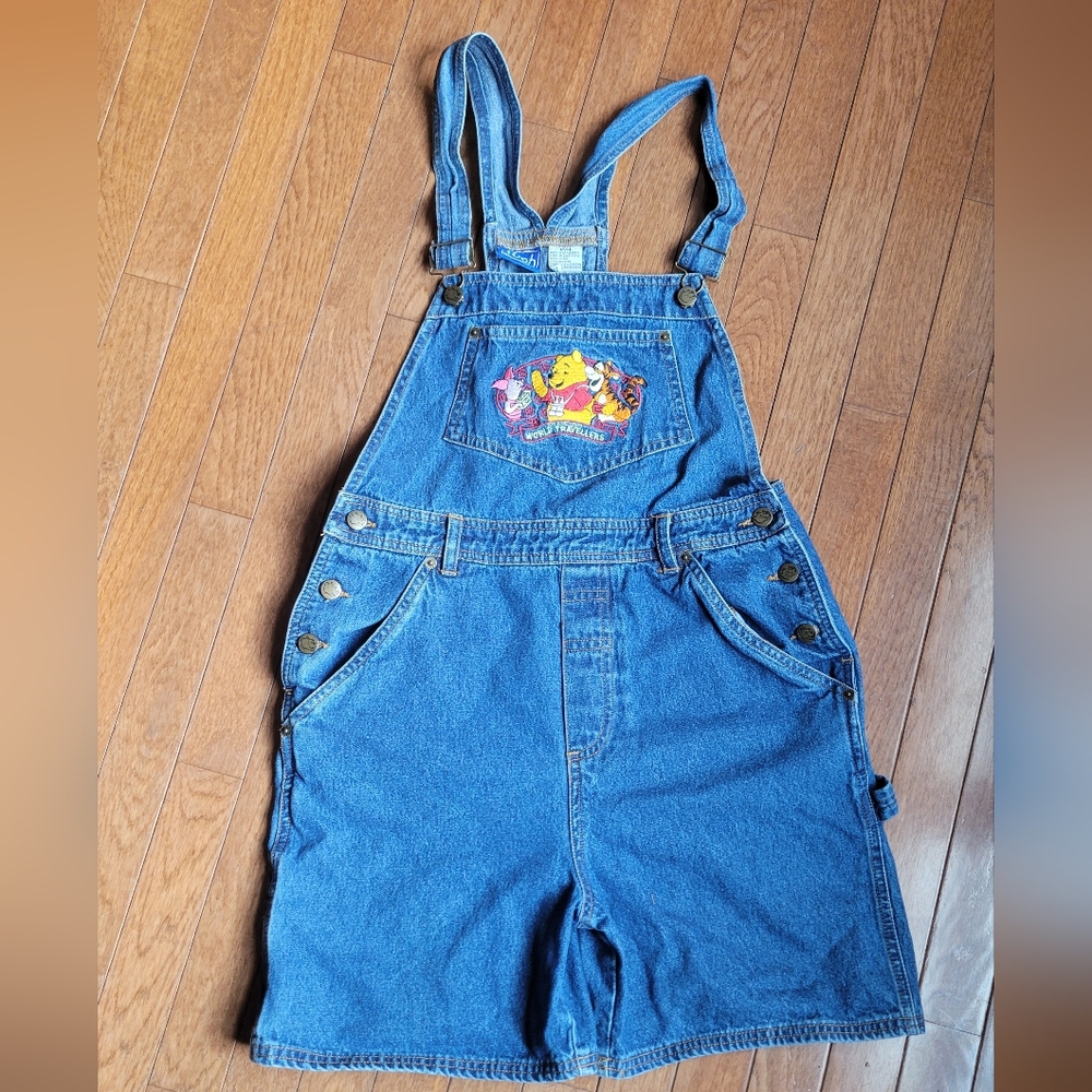 90s Winnie the Pooh Short overalls